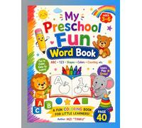 My Preschool Fun Word Book: Fun Preschool Workbook with Tracing, Matching & Early Learning Activities