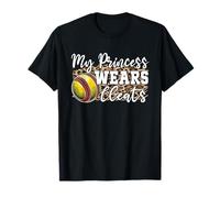 My Princess Wears Cleats Softball Mom Catcher Pichet Maman T-Shirt