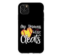 My Princess Wears Crampons de Softball pour Maman, Baseball ou Papa Coque pour iPhone 11 Pro Max