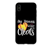 My Princess Wears Crampons de Softball pour Maman, Baseball ou Papa Coque pour iPhone XS Max