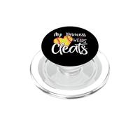 My Princess Wears Crampons de Softball pour Maman, Baseball ou Papa PopSockets PopGrip pour MagSafe
