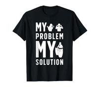 My Problem My Solution Pictogramme Dad Mom Drums Conga Player T-Shirt Graphique avec Valeur