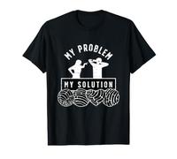 My Problem My Solution Pictogramme Dad Sweet Chignon Conchas Lover T-Shirt Graphique avec Valeur