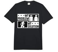 My Problem My Solution Pictogramme Mom Marathoner Trail Runner Comfort Colors Adult Heavyweight T-Shirt