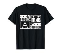 My Problem My Solution Pictogramme Mom Preaching Clergé Lover T-Shirt Graphique avec Valeur