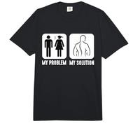 My Problem My Solution Pictogramme Papa Maman Chiro Chiropractor Comfort Colors Adult Heavyweight T-Shirt