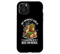 My Produce Aisle is A Backyard with Bees on Patrol Coque pour iPhone 11 Pro