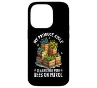 My Produce Aisle is A Backyard with Bees on Patrol Coque pour iPhone 14 Pro