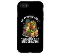 My Produce Aisle is A Backyard with Bees on Patrol Coque pour iPhone SE (2020) / 7/8