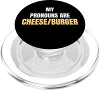 My Pronouns are Cheese/Burger Funny Food Humor Tees and More PopSockets PopGrip pour MagSafe