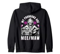 My Pronouns are Mee Maw Funny Hip Hop Grandma Meme Gifts Sweat à Capuche