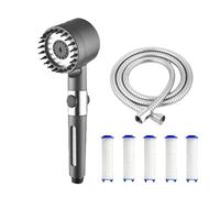 My Pureva Pommeau de douche Hydro-Pure Pommeau Douche Anti - Calcaire, Haute Pression, 1.5M Tuyau, Filtrant, 3 Modes de Jet