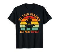 My Pyramid Food Eat Meat Meat Repeat Amoureux T-Shirt