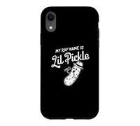 My Rap Name is Lil Pickle Funny Rap Mic Drop Coque pour iPhone XR