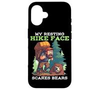 MY RESTING HIKE FACE SCARES BEARS Coque pour iPhone 16