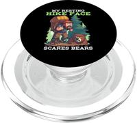 MY RESTING HIKE FACE SCARES BEARS PopSockets PopGrip pour MagSafe