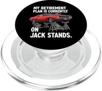 My Retirement Plan is on Jack Stands Muscle Car PopSockets PopGrip pour MagSafe