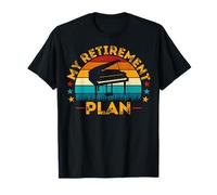 My Retirement Plan Piano - Style rétro Pianiste Retraite T-Shirt