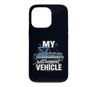 My Retirement Vehicle Funny Ponton Boat Lake Life Captain Coque pour iPhone 13 Pro
