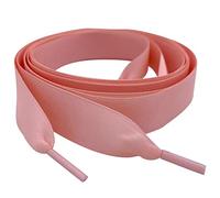 My Ribbon Laces Lacets de chaussures en ruban satiné couleur or rose, idéal pour baskets, chaussures et bottes, Rose Gold Blush, 155cm/ 61" inches long