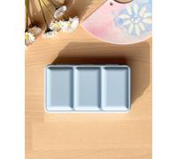 My Rock Way Boîte d'aquarelle Bleu Sky Blue Vide en métal pour Aquarelle 12 Demi-Godets ou 6 Godets avec Palette de mélange et Fond Plat. Légère, Format Voyage, Parfait pour Un Cadeau