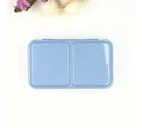 My Rock Way Boîte d'aquarelle Morning Fog Blue Bleu Clair Vide en métal pour Aquarelle 12 Demi-Godets ou 6 Godets avec Palette de mélange et Anneau de Pouce. Légère, Format Voyage, Plaisir à Offrir