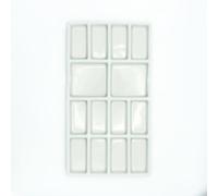 My Rock Way Palette rectangulaire Peinture d'aquarelle en céramique Porcelaine 14 emplacements
