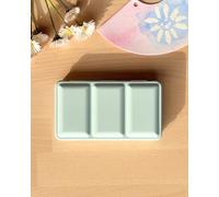 My Rock Way Petite Boîte Portable Vert Pastel Mint en métal pour Aquarelle avec 14 Demi-Godets, Palette de mélange et Fond Plat. Boîte d'aquarelle de Voyage légère, Parfait pour Un Cadeau