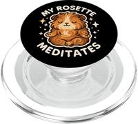 My Rosette Cochon d'Inde Médite Drôle Mignon PopSockets PopGrip pour MagSafe
