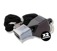 My Royale - Sifflet d'arbitre professionnel, 2 pièces, Fox Classic, sifflets pour entraîneurs de football, basket-ball, volley-ball, sauveteur, sifflet Fox professionnel, pour sports de plein air ou