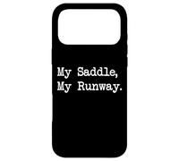 My Saddle My Runway Funny Equestrian Riding Fashion Humour Coque pour iPhone 17 Pro Max