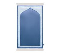 My Salah Mat Tapis de prière musulmane pour enfants avec motif bleu classique