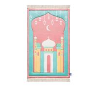 My Salah Mat Urban Rugs UK Tapis de prière musulman rembourré pour enfants Motif mosquée de Mumbai Rose