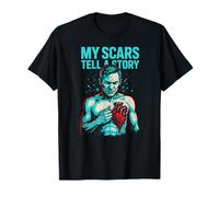 My Scars Tell A Story Heart Surgery Hôpital pour Patients pour Hommes T-Shirt