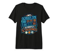 My Screen Time is Mostly Scoreboards Fan de Sport T-Shirt Haut de Gamme
