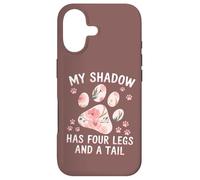 My Shadow Has Four Legs Floral Paw Citation Amoureux des Chiens et des Chats Coque pour iPhone 17