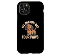 My Shadow Has Four Paws Funny Dog Lover Meme My Shadow Paws Coque pour iPhone 11 Pro