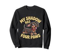 My Shadow Has Four Paws Funny Dog Lover Meme My Shadow Paws Sweatshirt
