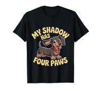 My Shadow Has Four Paws Funny Dog Lover Meme My Shadow Paws T-Shirt