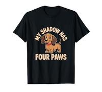 My Shadow Has Four Paws Funny Dog Lover Meme My Shadow Paws T-Shirt