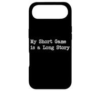 My Short Game is a Long Story Funny Golf Citations Apparel Coque pour iPhone Air