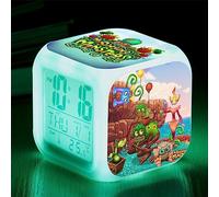 My Singing Monsters Réveil pour enfants, alarme numérique LED avec 7 couleurs changeantes, affichage de l'heure et de la température