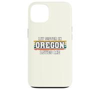 My Sister in Oregon Loves Me Rétro Vintage American Coque pour iPhone 13