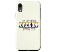 My Sister in Oregon Loves Me Rétro Vintage American Coque pour iPhone XR