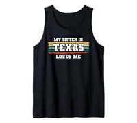 My Sister in Texas Loves Me Rétro Vintage American Débardeur