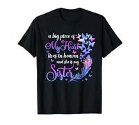 My Sister Lives in Heaven Citations commémoratives frère sœur T-Shirt