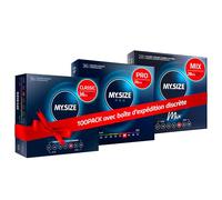 MY.SIZE 100 Préservatifs 60 mm Megaset Classic+Mix+Pro I Taille 1 I 100 pièces pack économique I Préservatif Premium extra fin I Sensible très fin I Paroi fine I Préservatifs vegan I Condoms for men