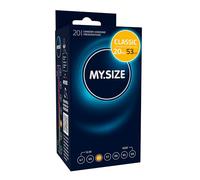 MY.SIZE Classic Préservatifs 53 mm de large I Paquet de 20 I premium extra fins I doux et souples I Paroi fine de 0,07 mm