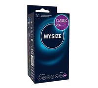MY.SIZE Classic Préservatifs 69 mm de large I Paquet de 20 I premium extra fins I doux et souples I Paroi fine de 0,07 mm