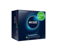 MY.SIZE Classic Préservatifs taille 1 I 47 mm de large I 80 pièces méga-emballage I premium extra fins I ultra-tendres I paroi fine de 0,07 mm